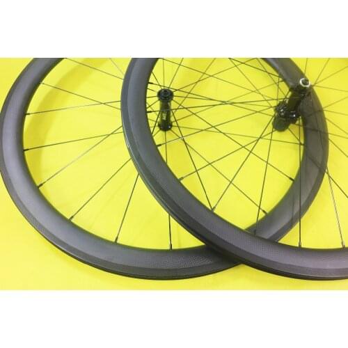 Super lihgt 50mm tubular road bicycle carbon wheelset 20H 24H 2:1 even holes Toray T700 full carbone racing bike wheels