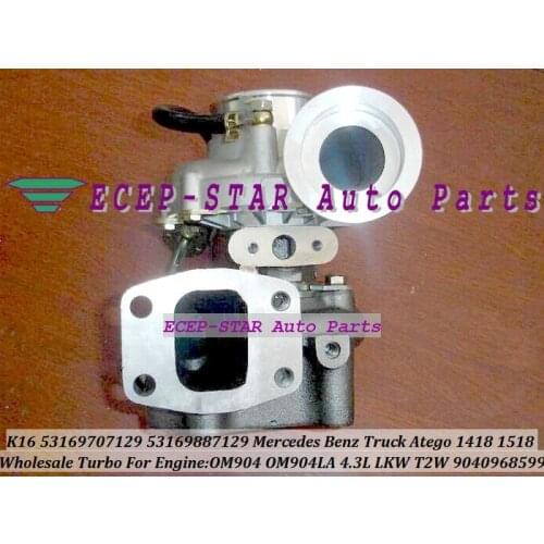 K16 53169707129 53169887129 9040968599 7129 Turbo Turbocharger For Mercede Benz LKW T2W Truck Atego 1418 1518 OM904 OM904LA 4.3L