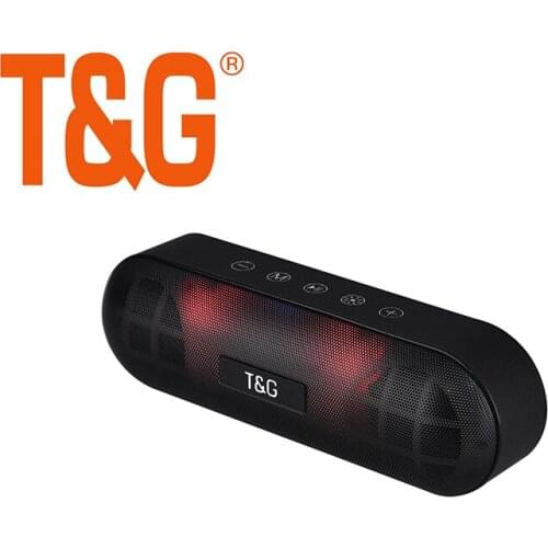 Waterproof Wireless Bluetooth-compatible Speaker Portable Support Audio Microphone TF Card FM Radio Colorful LED Light Subwoofer