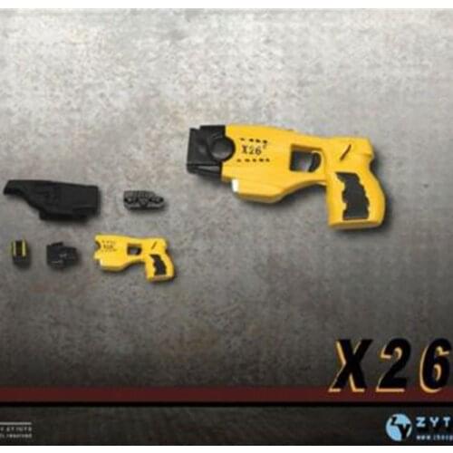 ZYTOYS 1/6 Scale X26 Taser Gun Weapon Soldier Figure Toy ZY2009E Model Fit 12" Action Doll Gift Display Accessories Collection