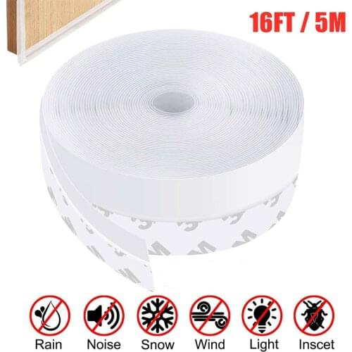 1 Roll Door Bottom Seal Strip Weather Window Rubber Seal Windshield Sealing Tape Weatherstrip Windproof Dust Self Adhesive Door