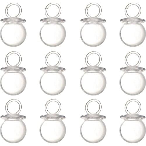 12Pack Fillable Pacifier Shape Baby Shower Candy Box Bottle Party Favors