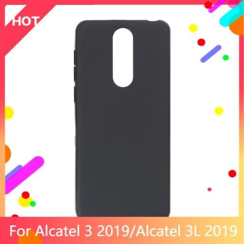 3 2019 Case Matte Soft Silicone TPU Back Cover For Alcatel 3L 2019 Phone Case Slim shockproof