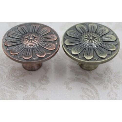 32mm Bronze Kitchen Cabinet Knobs antique copper Drawer Knobs antique brass drawer dresser furniture handles Knobs pulls