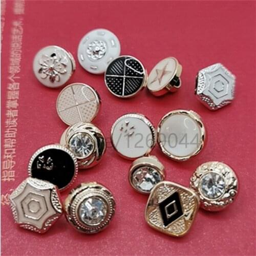 40Pcs/Pack Plating Drip Shirt Buttons Sewing Scrapbooking Jacket Blazer Sweaters Gift Crafts Handwork Clothing Headwear