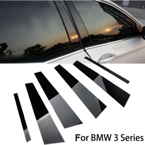 Pro Car window pillar Trim For BMW F30 328i 335i Trim Accessories 6 pcs