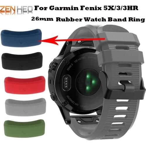 Watch accessories strap activity ring rubber Band For Garmin Fenix 3/3HR 5X/5X Plus Watchband Loop Security Holder Retainer Ring