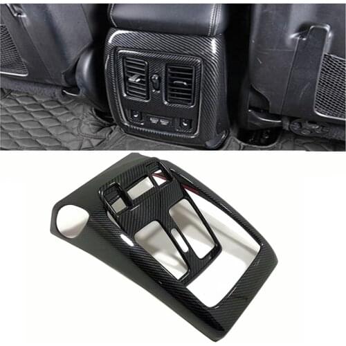 Accessories For Jeep Grand Cherokee 2014 -2018 Armrest Box Rear Air Conditioning AC Vent Outlet Molding Cover Kit Trim 2 Piece