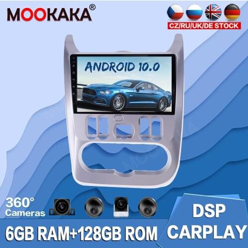 Android 10.0 128G For Renault Logan 09-13 Car Multimedia Player Radio GPS Navigation Auto Stereo Recorder Head Unit Audio