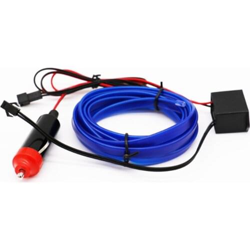 3 meters new belt side car accessories LED cold light auto atmosphere strip clip line atmosphere cigarette lighter driver set