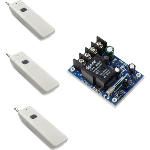 DC 12V 24V 36V 48V 1CH Relay Wireless Remote Control Switch Remote Home Light Power Switch System Receiver Remote Transmitter