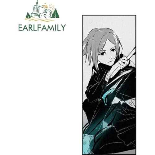 EARLFAMILY 13cm x 5.3cm for Jujutsu Kaisen Kugisaki Nobara Car Stickers Anime Personality Scratch-proof Window Trunk Decal