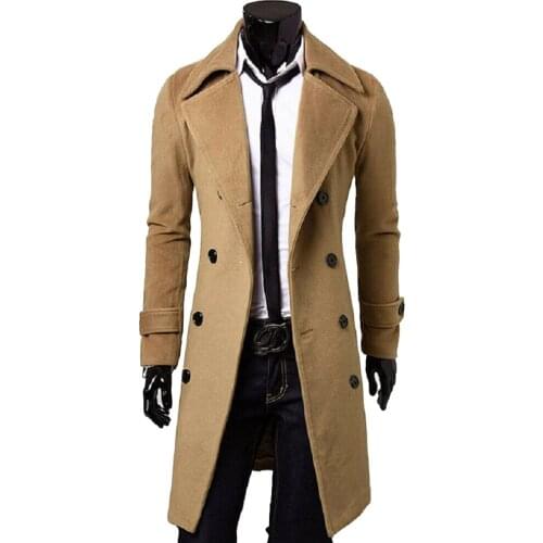 Imcute Men's Double Breasted Coats