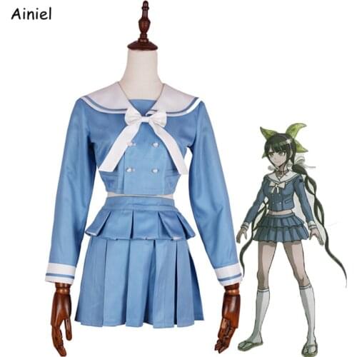 Anime Danganronpa V3 Costume Killing Harmony Tenko Chabashira Cosplay Dangan Ronpa School Uniform Shirt Skirt Disfraz Women