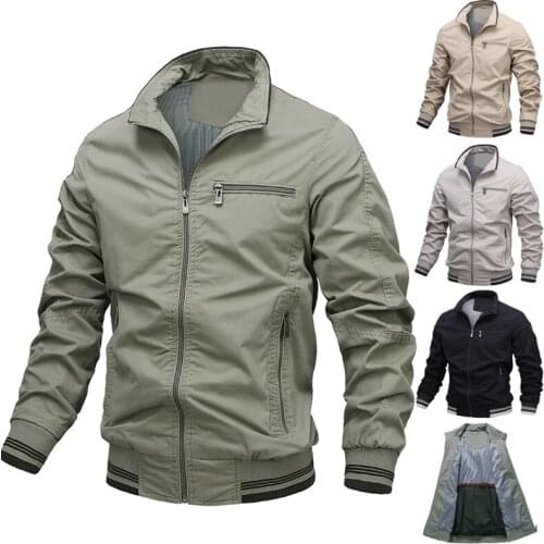 Spring Casual Jackets Men Military Airsoft Bomber Windbreaker Coats New Warm Pilot Jacket Air Force Cargo Jackets Men Clothing