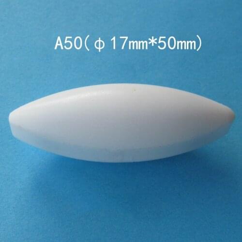 3pcs A17x50mm Magnetic Stirrer Stir Bar PTFE Magnetic Mixer Stir Bars (Olive shape )