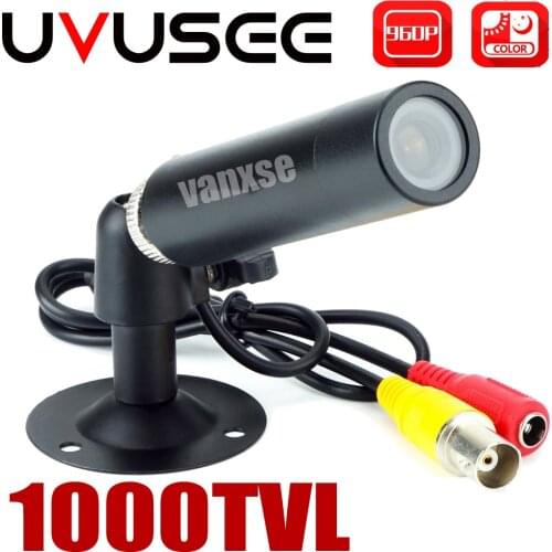 Uvusee CCTV 1/3 Sony CCD 1000TVL 3.6mm HD Mini Bullet Security Camera Surveillance with Bracket