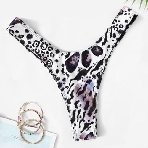 Fashion Womens Panties Leopard Printed Sexy Lingerie Intimates Stretch G-strings Thongs Erotic Seamless Female Underwear Shorts