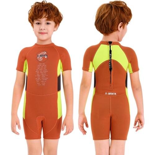 2.5MM Neoprene Wetsuit Boy Children Rash Guards Swimming Windsurf Surf Kitesurf Bathing Suit Kids Swimsuit Scuba Diving Clothes