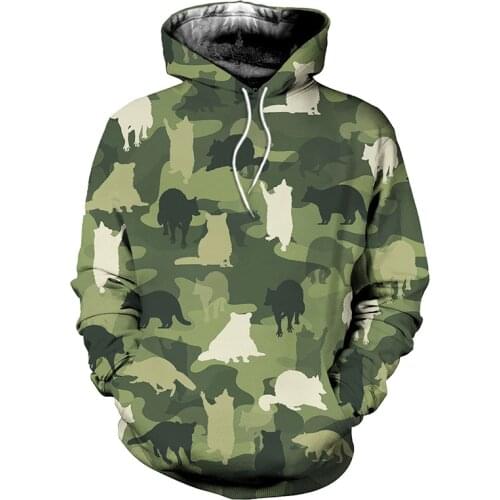 2021 Spring And Autumn New Men Fashion Oversized Hoodie Camouflage Sportswear Sweatshirt Unisex Track Outdoor Hooded Sweatshirts