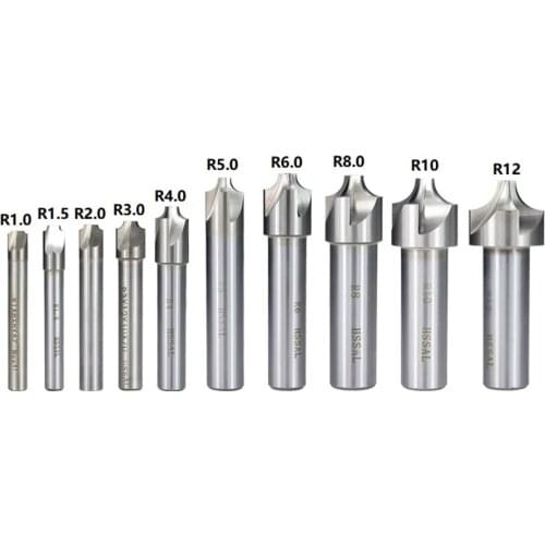 Rounding corner end mill R1.0-R12 hss radius milling cutter cnc router bit
