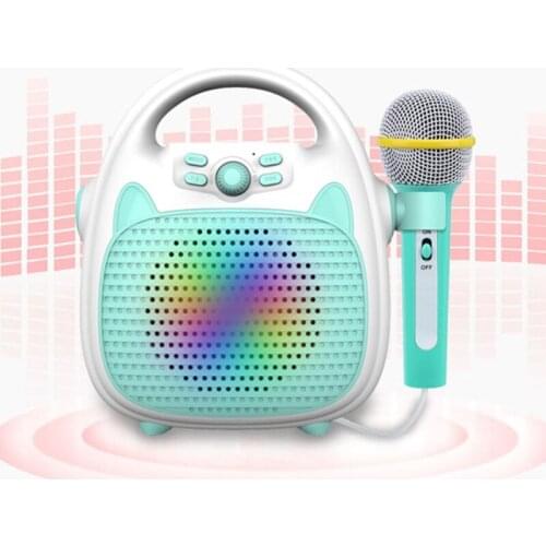 2021 New Voices Imitation Portable Microphone Bluetooth Handbag Speaker for Children Party, Home and Travel Singing