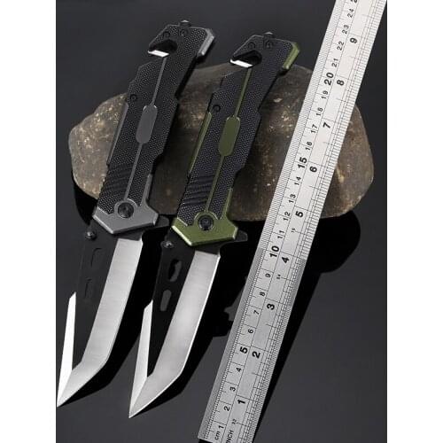 8.46'' Folding Pocket Knife Outdoor Survival Tactical Knife Stainless Steel Camping Hunting Knives EDC Self-defense Multi Tool