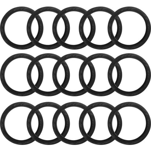 Behogar 50pcs 20mm Replacement Silicone Rubber Seal Ring for Nespresso Machine Stainless Steel Refillable Coffee Capsules Pods
