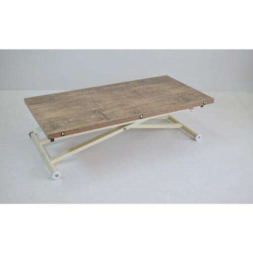 Modern Intelligent Coffee table Top table Mdf Antiklayt Bottom Mechanism Cream Color coffe table