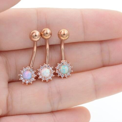 Starbeauty 3 Color Fire Opal Cute Turtle Dangle Navel Ring Body Piercing Navel Belly Button Ring Bar Beach Charm