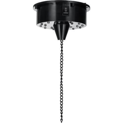 1pcs 18 LED Lights Glass Rotating Reflection Ball Hanging Disco Ball Motor Sound Control Mirror for Disco DJ Party Stage Light