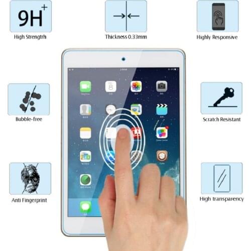 Tempered Glass For Apple iPad 2 3 4 pro 5 6 Glass For iPad Mini 4 5 pro 9.7 Tablet Screen Protector for ipad 10.5 12.9 2017 Flim