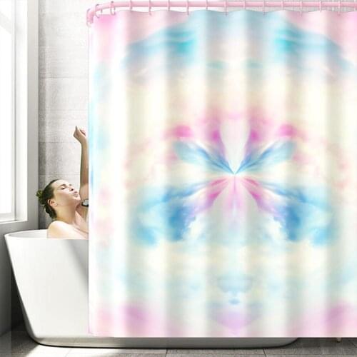 Bathroom Curtain Colorful Cloud Print Shower Curtain 180*180cm Protective Cover