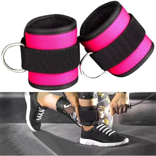 1 Pair Fitness Gym Yoga Glute Leg Training Exercise Resistance Band Ankle Strap Fitness Equipment Accessories