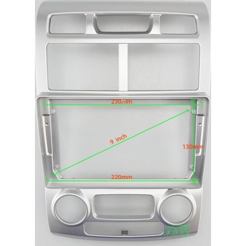 9 INCH Car Audio Frame GPS Navigation Fascia Panel Car dvd Plastic Frame Fascia is suitable for 2005-2010 KIA SPORTAGE
