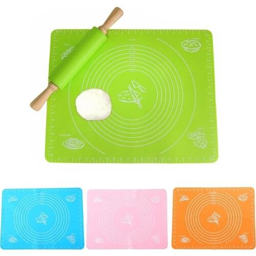 Non-Stick Safe Silicone Mat Rolling Dough Scale Pad Cake Baking Mat Table Sheet Kitchen Supplies Baking Tool Bakeware Liners