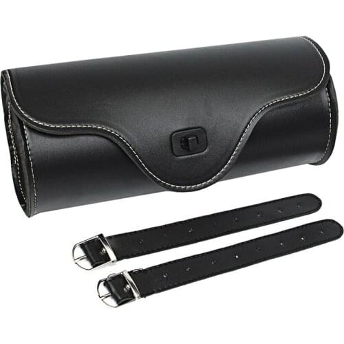 Black Motorcycle Saddle Bags PU Leather otorbike Side Tool Tail Bag Luggage for Harley Universal Motorcycle Saddle Bags
