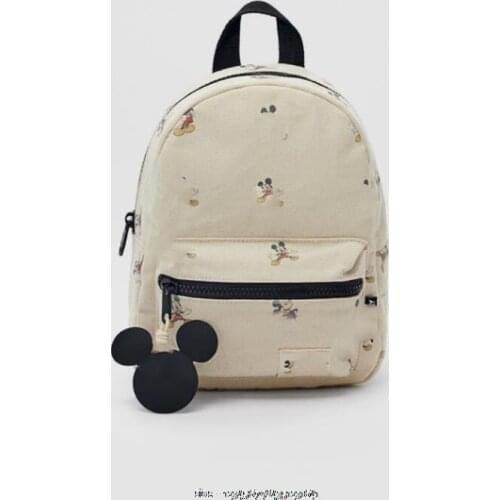 2021 Disney Children Bag Mickey Mouse Childrens Bacpack Autumn Mickey Minnie Mouse Pattern Backpack for Kids Gifts