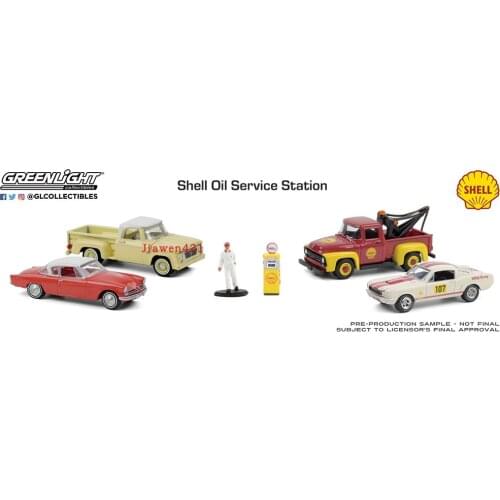 GreenLight 1:64 Multi-Car Diorama Service boutique alloy car toys for children kids toys Model original box