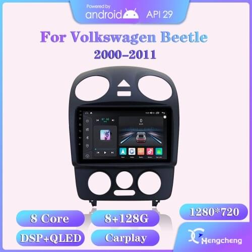 For 1999-2011 VW Beetle intelligent multimedia video player Beetle GPS navigation radio 4G version Android 10