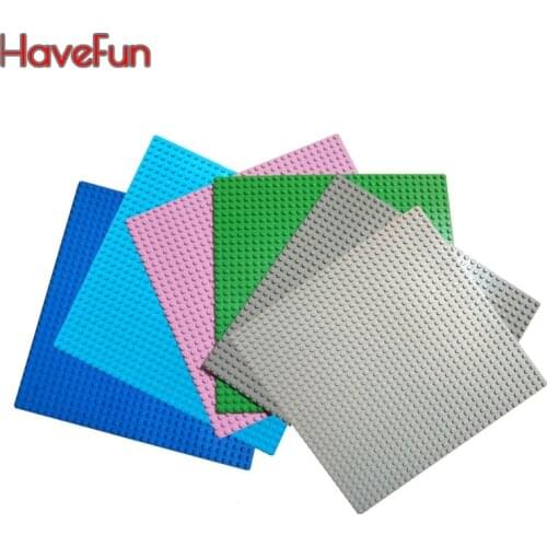 HaveFun 32*32 Dots Classic Base Plates Plastic Building Blocks Floor Thick Compatible City Construction Kids Toys