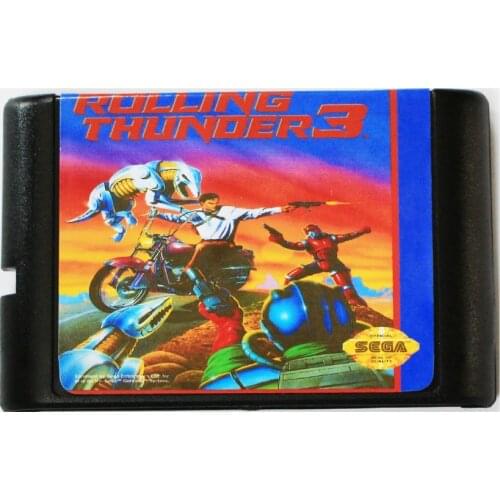 Rolling Thunder 3 16 bit MD Game Card For Sega Mega Drive For SEGA Genesis