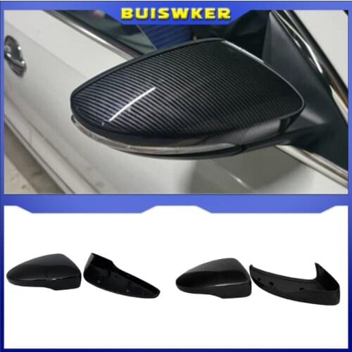 Mirror Caps For VW Golf 7 MK7 7.5 GTD R GTI MK6 6 Polo 6R 6C Scirocco Passat B7 Jetta MK6 Beetle Side Wing Mirror Covers E-GOLF