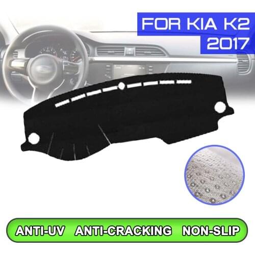 Car Dashboard Mat Anti-dirty Non-slip Dash Cover Mat UV Protection Shade for KIA K2 2017