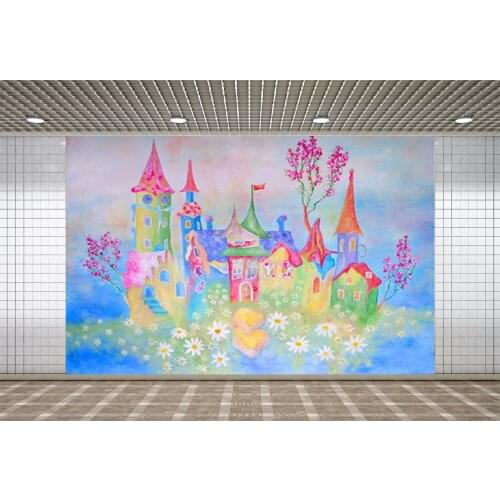 Lyavshi Backgounds Cartoon Castle Backdrop Newborn Children Pet Photography Backdrops Backgounds Photocall for Photo Studio Prop