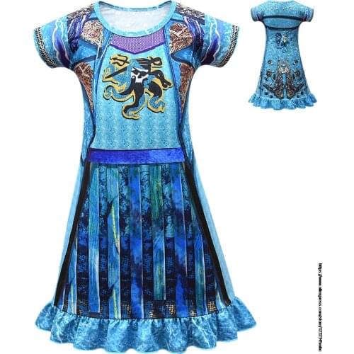 Descendant 3 vestido clothing robe flower girl dresses clothes birthday princess dress baby home clothes vestiti toddler girls