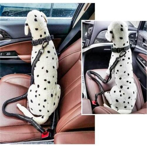New Dog Leash Retractable Fashion Reflective Adjustable Car Seat Belt Leashes Pet Product For Medium And Large Dog Collar Leash