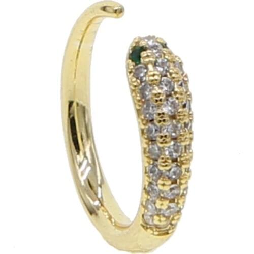 Wholesale factory price cheap mini snake rings with cz micr paved fashion tiny women lady anniversary adjustable rings