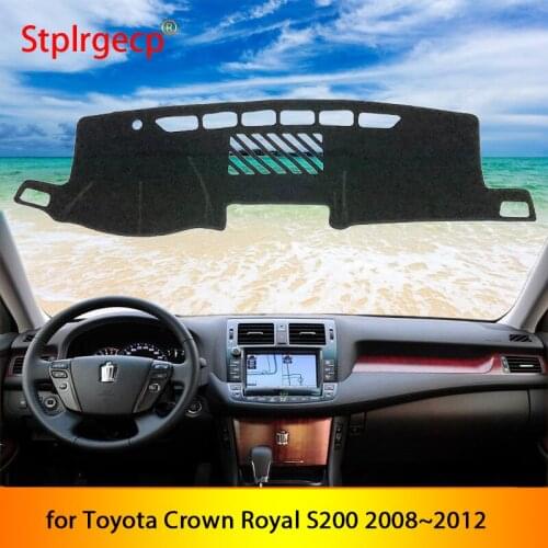 For Toyota Crown Royal S200 2008~2012 Anti-Slip Mat Dashboard Cover Pad Sunshade Dashmat Carpet Car Accessories 2009 2010 2011