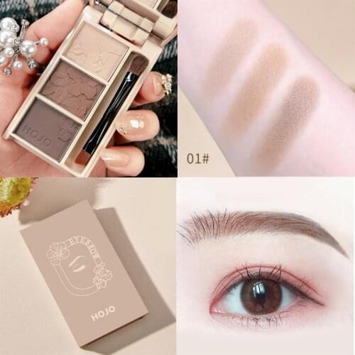 3 Colors Eyebrow Powder Long-lasting Waterproof EyeShadow Palette Highlight Powder Nose Shadow Eyebrow Enhancers Makeup TSLM2